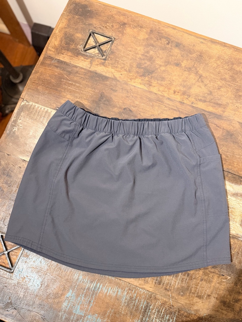 Patagonia Women's Charcoal Elastic-Waist Mini Skort